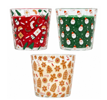 Atmosphera Коледна свещ Scented 500гр буркан микс
