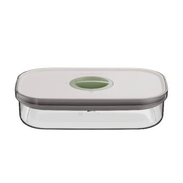 Контейнер за храна Smart Seal 0.7 л – прозрачен съд с вакуумен капак, BPA-free пластмаса, подходящ за подправки и кафе
