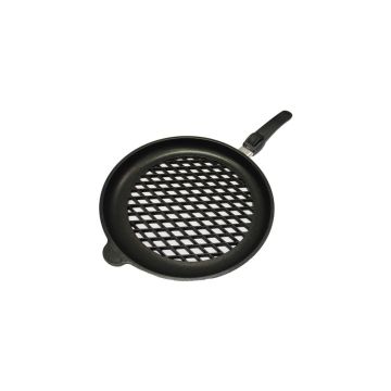 AMT perforated BBQ pan Ø32 cm с подвижна дръжка и Lotan® незалепващо покритие