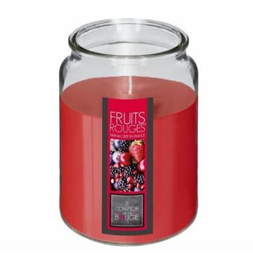 Ароматна свещ Atmosphera “Fruits Rousses – Nina” – червен восък в стъклен буркан