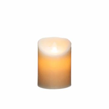LED свещ Atmosphera – реалистичен восъчен дизайн, диам. 10 см х вис. 7,5 см