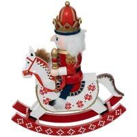 “Atmosphera коледна ореходробачка Nutcracker Wippe 28 cm – дървена фигурка MDF, многоцветна”