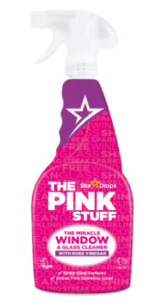 THE PINK STUFF МАГИЧЕСКИ СПРЕЙ ЗА СТЪКЛА WITH ROSE VINEGAR 750мл