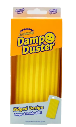 Scrub Daddy Гъба за почистване на прах Damp Duster - жълта
