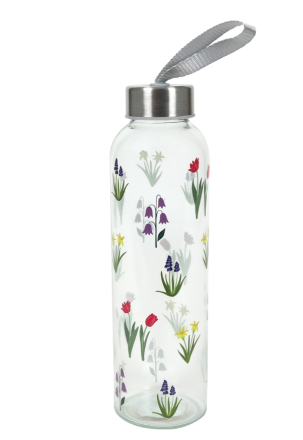 Шише Flowerprint стъкло