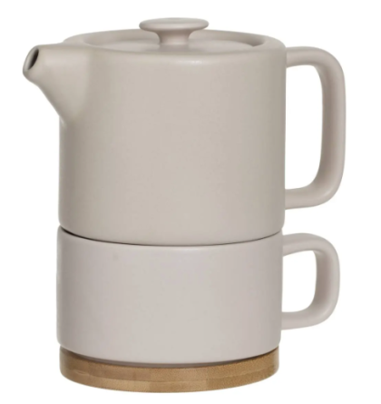 Secret de Gourmet чайник+чаша PINK NATURAL