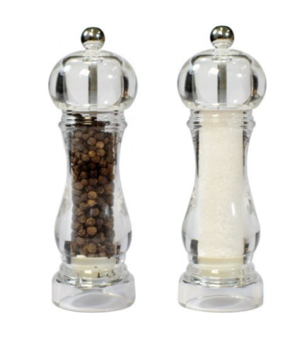 Bisetti комплект мелнички за сол и пипер 2ка Акрил 18см 