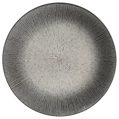 alt="Голяма плоска трапезна чиния Atelier от грès, Ø 27 cm, сив цвят