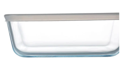 Ocuisine съд за печене със силиконов капак 2л 20х20х6см White