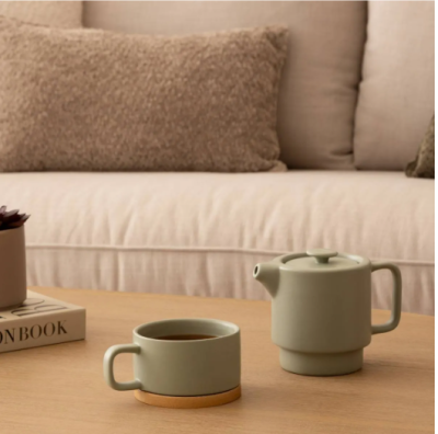 Secret de Gourmet чайник+чаша MINT NATURAL