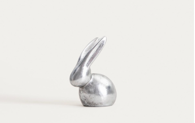 Homla декорация Великден заек silver