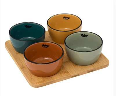 Secret de courmet Vintage купички на поставка 4ка 