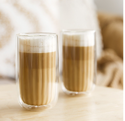 Homla чаша двойно стъкло Cembra groove 2ка високи 0,35л