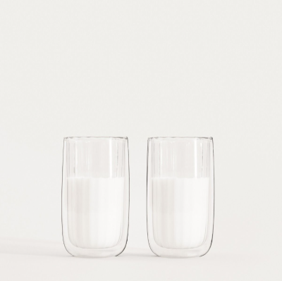 Homla чаша двойно стъкло Cembra groove 2ка високи 0,35л