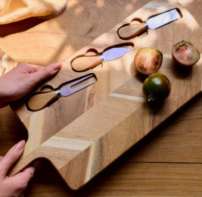 Homla дъска за сирена с 3 ножа Nevado 