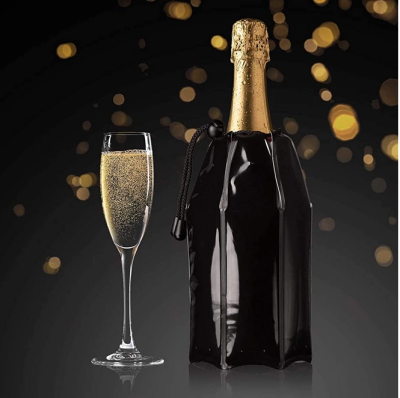 VacuVin охладител за шампанско Active cooler Черен