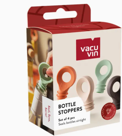 VacuVin силиконова тапа за бутилка 4бр Color
