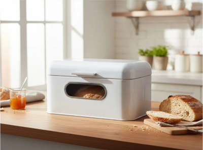 KESPER кутия за хляб с прозорец White