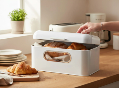 KESPER кутия за хляб с прозорец White