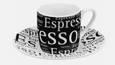 Konitz чаши за кафе 4ка Writing Espresso