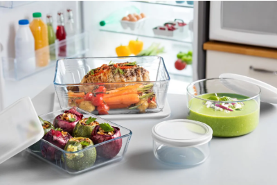 Pyrex съд за съхранение 0,8л с капак white